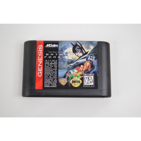 Batman Forever Sega Genesis Video Game Complete CIB Box Manual EUC - Picture 8 of 10